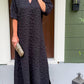 Quilted Jacquard Maxi Dress