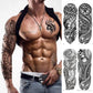 Full Arm Maori Totem Sleeve Black Cool 170mm * 480mm Waterproof Temporary Tattoo