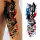4 Sheets Lion Wolf Tiger Full Arm Sleeves