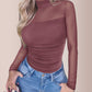 Turtle Neck Long Sleeve Shapewear Bodysuit