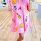 Pink School Days Sticker Dress