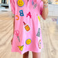 Pink School Days Sticker Dress