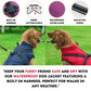 🐶3 in 1  Waterproof Warm Dog Jacket With Built-in Harness