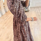 Casual Leopard Maxi Dress