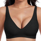 🎉Valentine's Day Sale-60% Off💖Womens Comfortable Wireless Bras Push Up Bralettes Seamless Tshirts Bras Deep V Everyday Bras