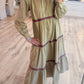 Tiered Long Sleeve Pockets Dress