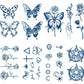 8 Sheets Semi-Permanent Small Tattoo Stickers