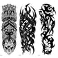3 Sheets Totem Tribe Tribal Full Arm Sleeves