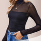 Turtle Neck Long Sleeve Shapewear Bodysuit