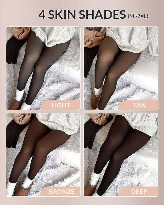 Translucent Fleece-Lined Tights