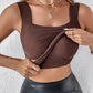 U Neck Shapewear Built-in Bra Tank