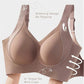 Women's Ribbed Push Up Adjustable Wireless Bra