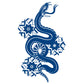 8 Sheets Semi Permanent Snake Tattoos Stickers