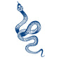 8 Sheets Semi Permanent Snake Tattoos Stickers