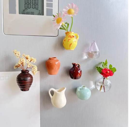 🔥LAST DAY PROMOTION -50%OFF🔥Mini Ceramic Vase Fridge Magnet