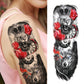 4 Sheets Lion Wolf Tiger Full Arm Sleeves