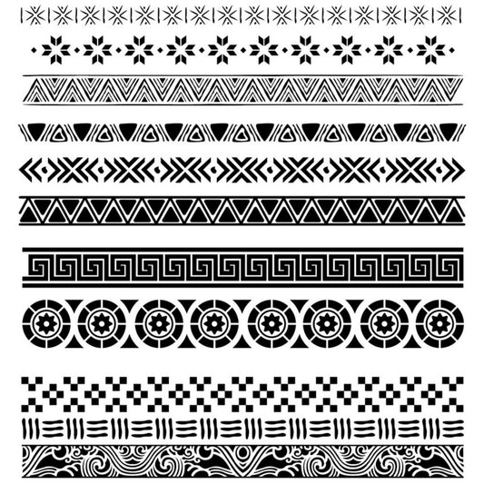 4 Sheets Totem Neck Wrist Arm Ring Semi-permanent Tattoos