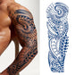 Metalic Tribe Semi Permanent Full Arm Sleeves Tattoo Lasts 15 Days