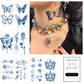 8 Sheets Semi-Permanent Small Tattoo Stickers