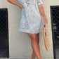 Short Sleeve Casual Denim Shirt Dress