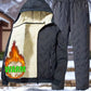 Men's Stylish Warm Jacket & Pants Two-Piece Set
