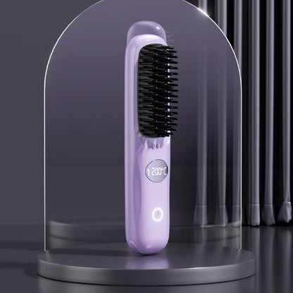 🔥New Hot Sales - 75% OFF🎉Cordless Hair Straightener Brush with LED Display