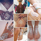 Elegant White Lace Tattoo Stickers 3 PCS Set