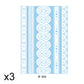 Elegant White Lace Tattoo Stickers 3 PCS Set