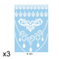 Elegant White Lace Tattoo Stickers 3 PCS Set