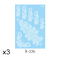 Elegant White Lace Tattoo Stickers 3 PCS Set