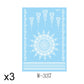 Elegant White Lace Tattoo Stickers 3 PCS Set