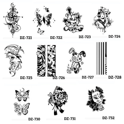 Anti -Sweat Juice Plants Over Time Sticker Tattoo