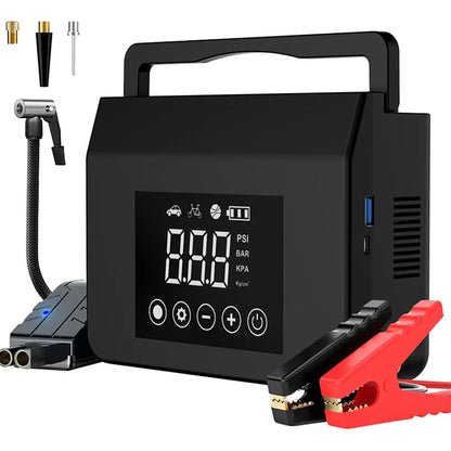Portable Car Jump Starter with Air Compressor